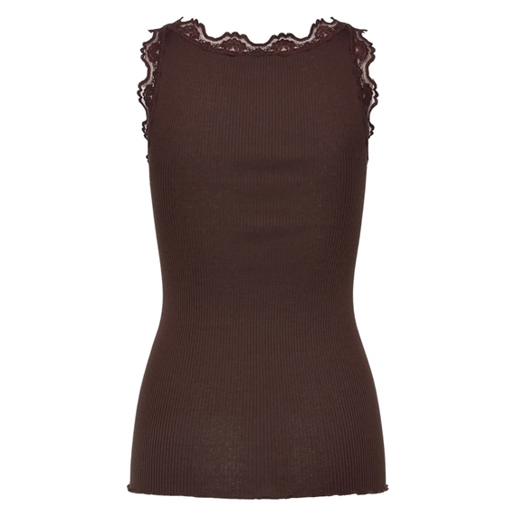 Rosemunde RWBabette Long Lace Top, Mole
